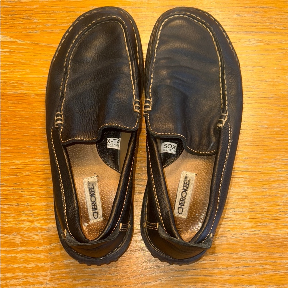 Cherokee Men's Dark Brown Slip-On Loafers